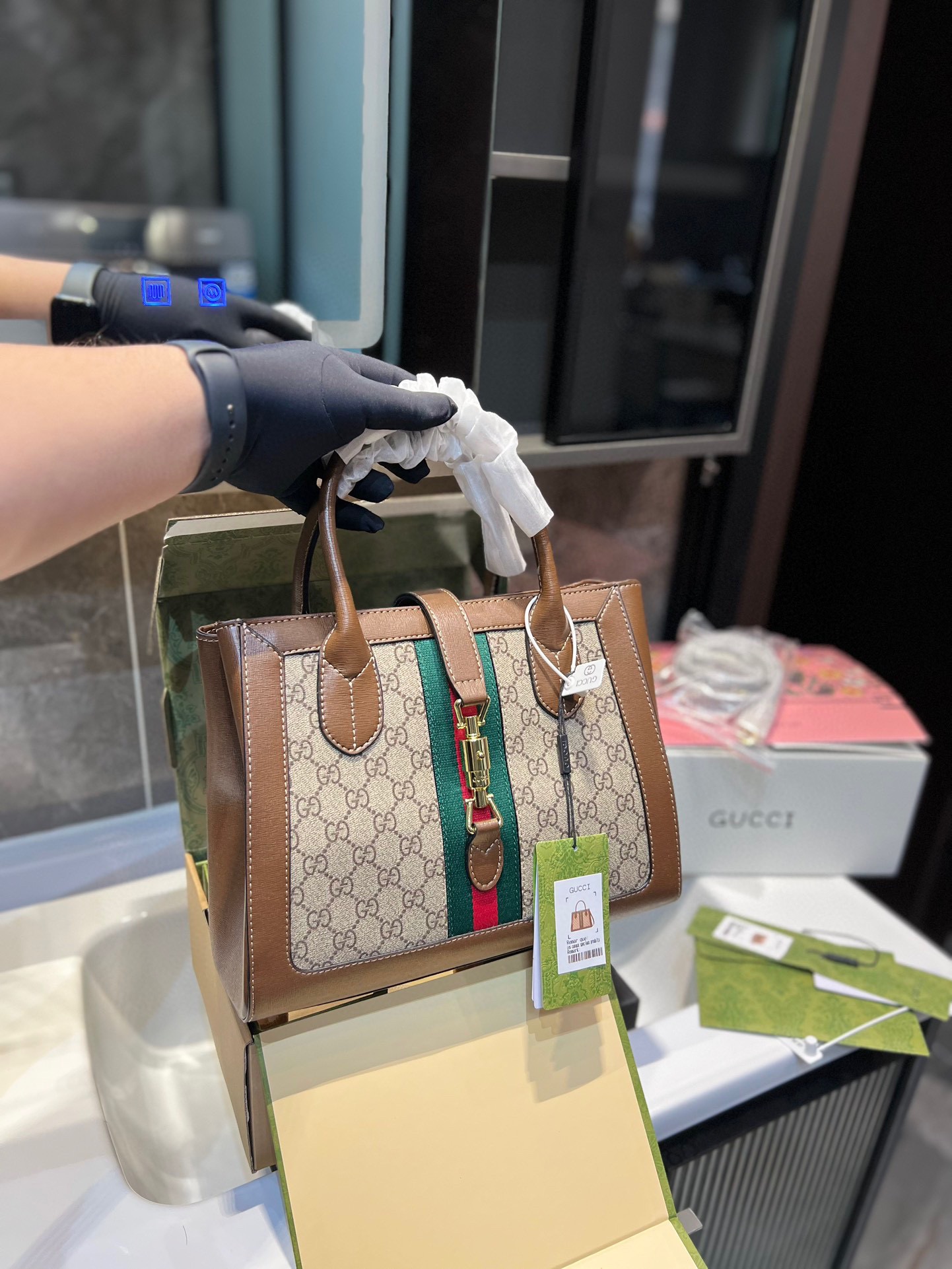 Gucci Ophidia Torby typu crossbody i na ramię Skóra krowia