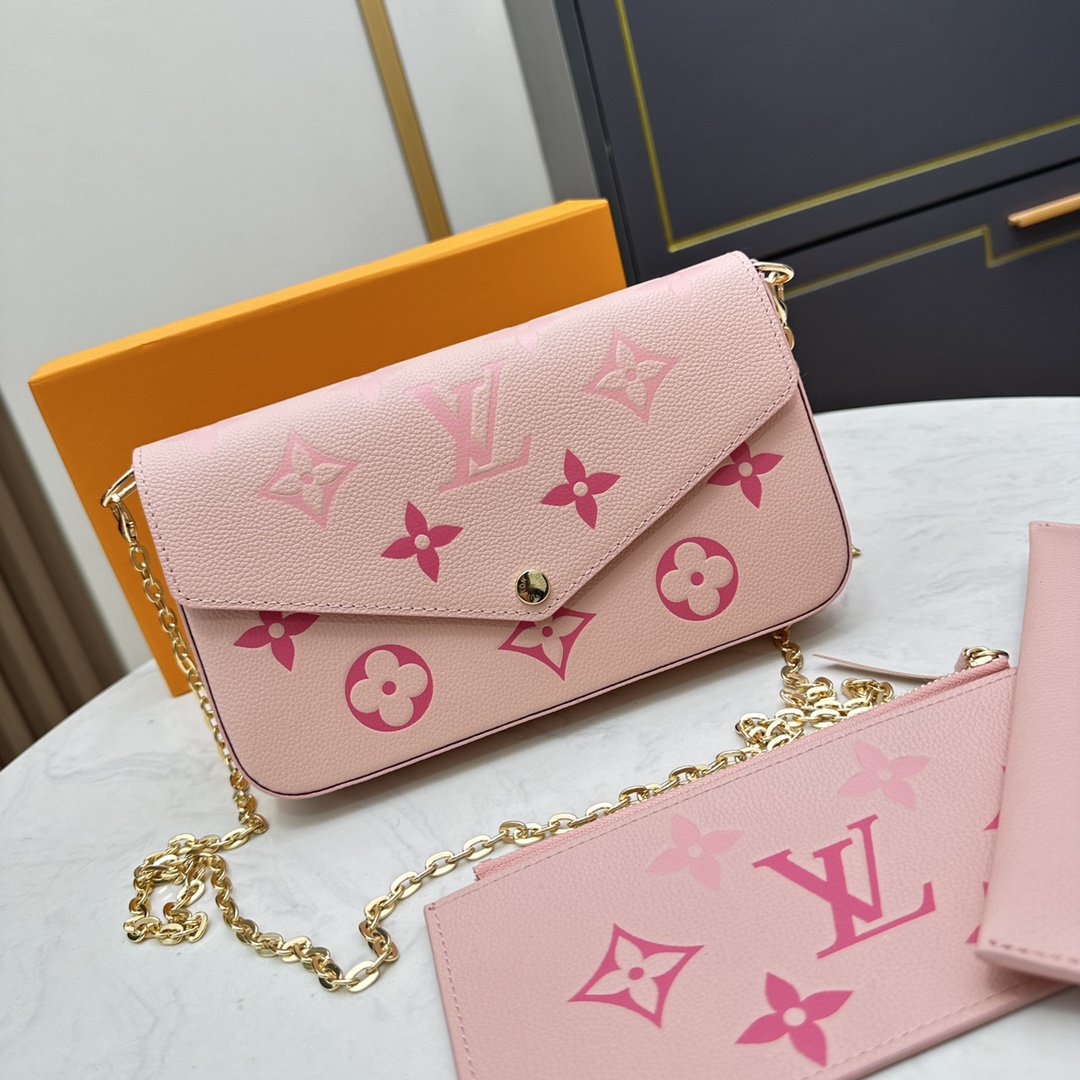 Leather envelope wallet front view