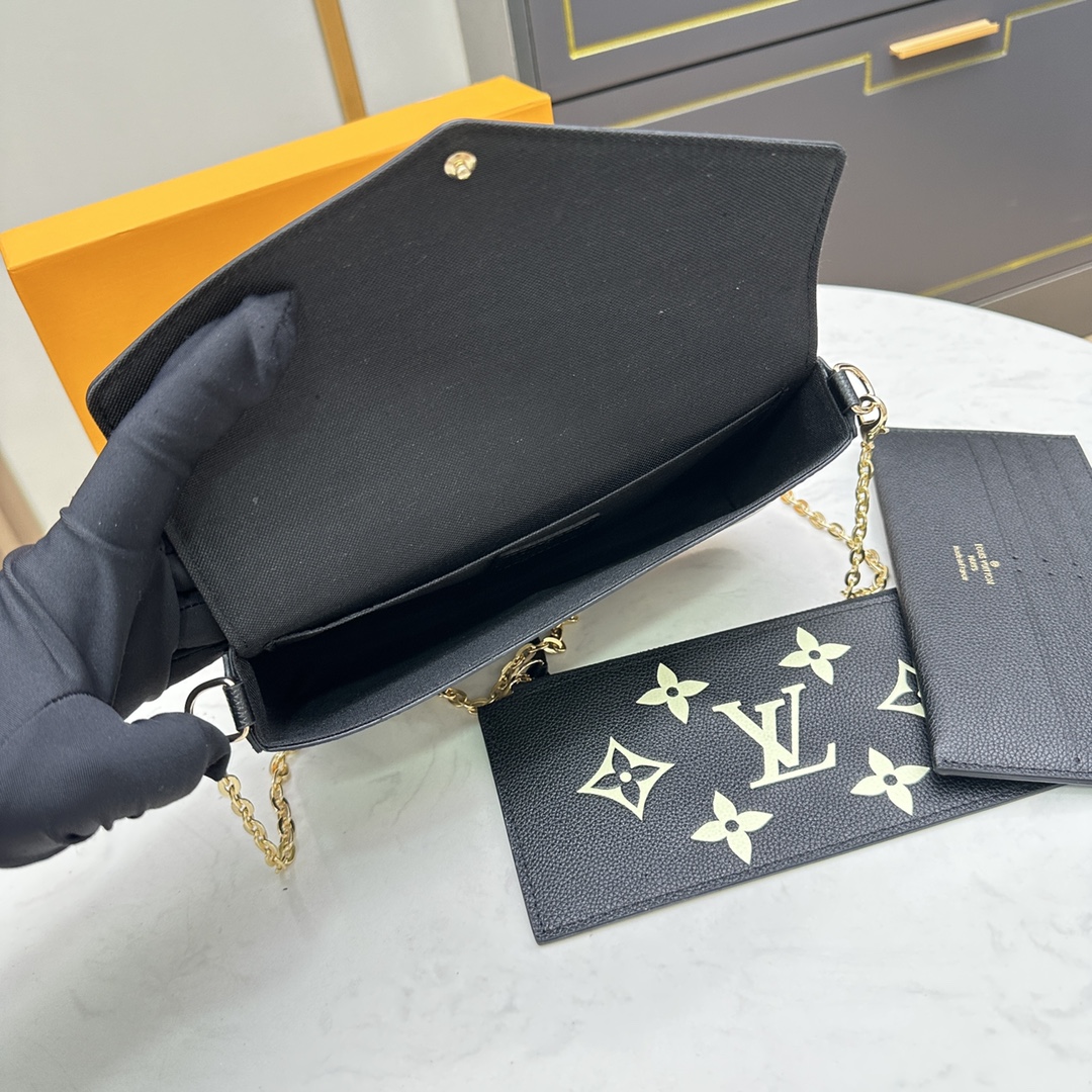 Leather Envelope Clutch Wallet - Close-up Leather Texture