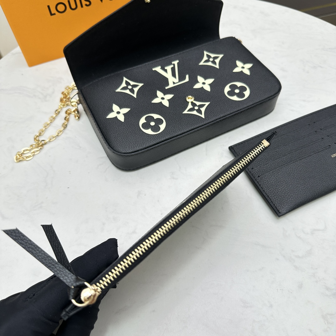 Leather Envelope Clutch Wallet - Side View