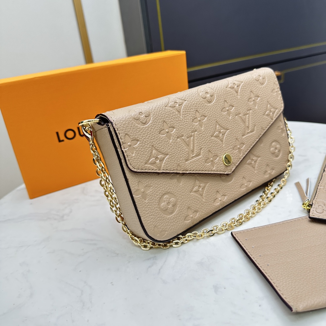 Leather Clutch Wallet - Angle View