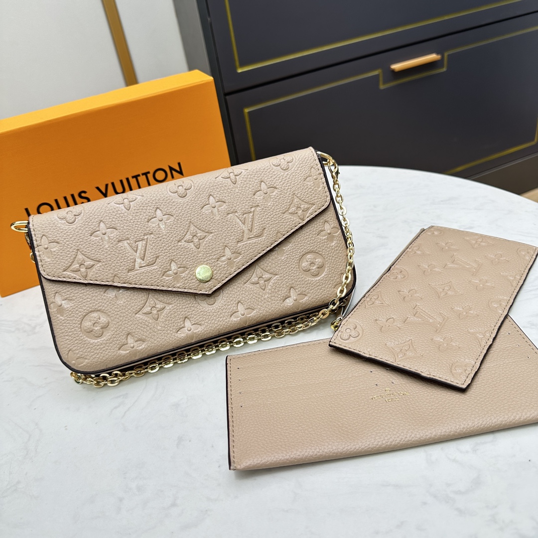 Leather Envelope Clutch Wallet - Front View