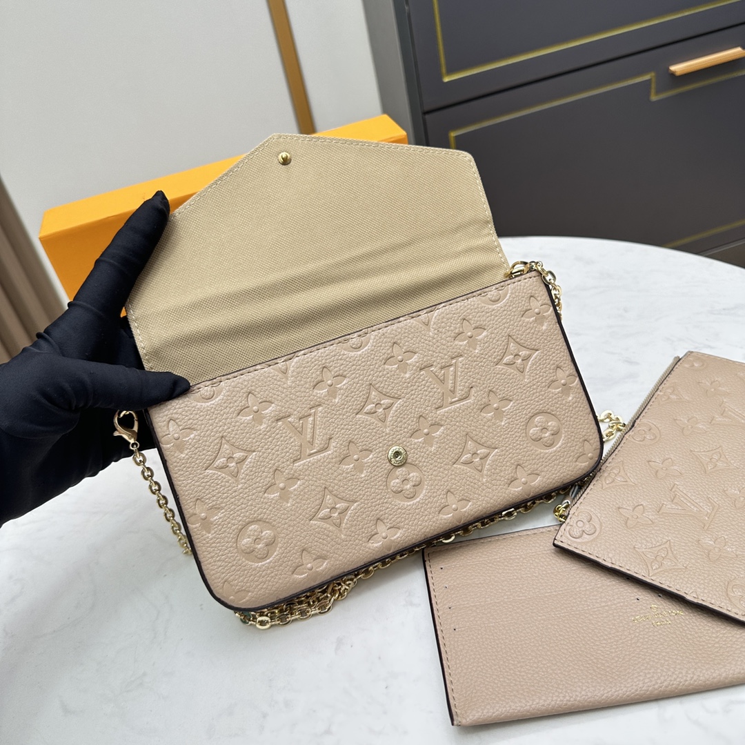 Leather Envelope Clutch Wallet - Side View