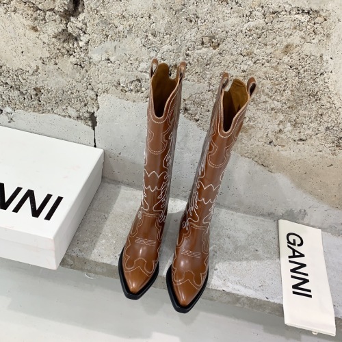 Ganni Western Cowboy Boots, Stylish Retro Design, Perfect for Cool-Girl Fashion 1 Ganni Western Cowboy Boots, Stylish Retro Design, Perfect for Cool-Girl Fashion
