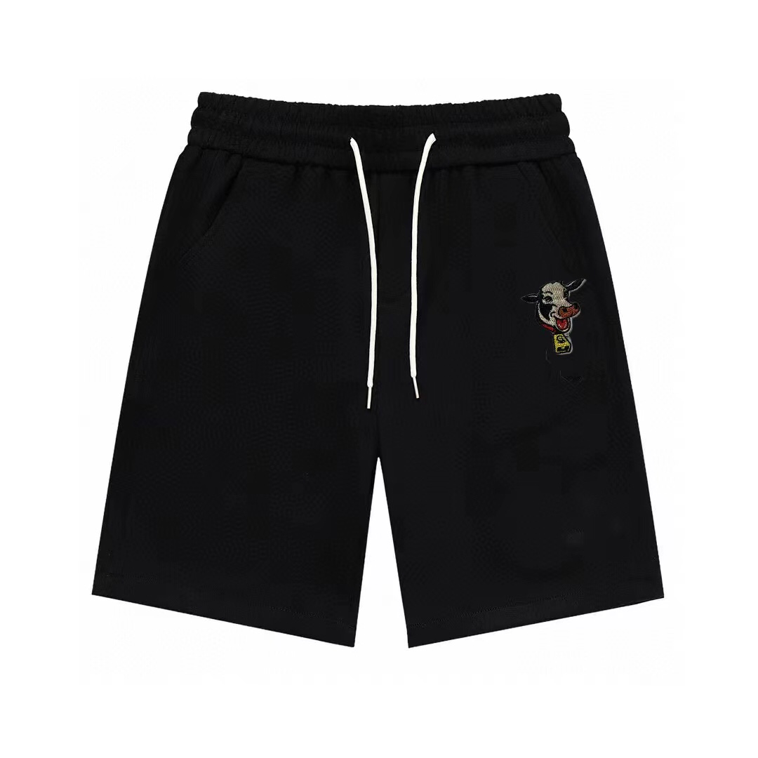 Pantalones cortos de punto informales de nuevo estilo para hombre de Givenchy 24/SS con ribete de bolsillo. Los lateral…