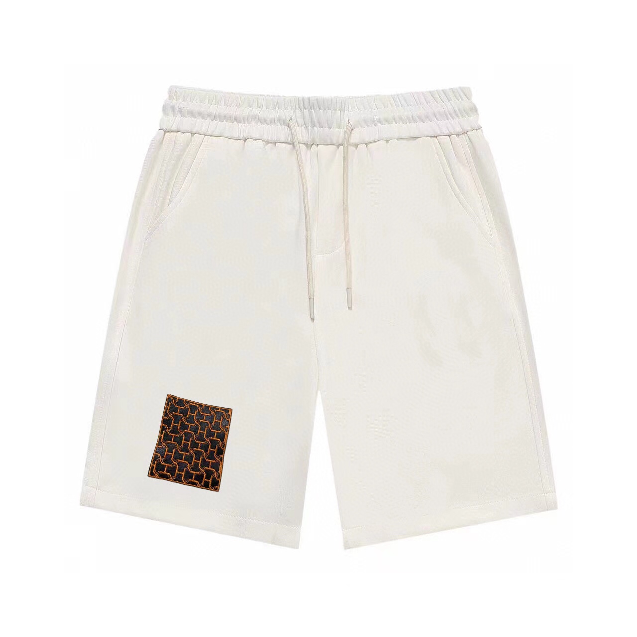 Pantalones cortos de punto casual de hombre de la nueva colección 24/SS de Hermès con bolsillos decorativos, con cordon…