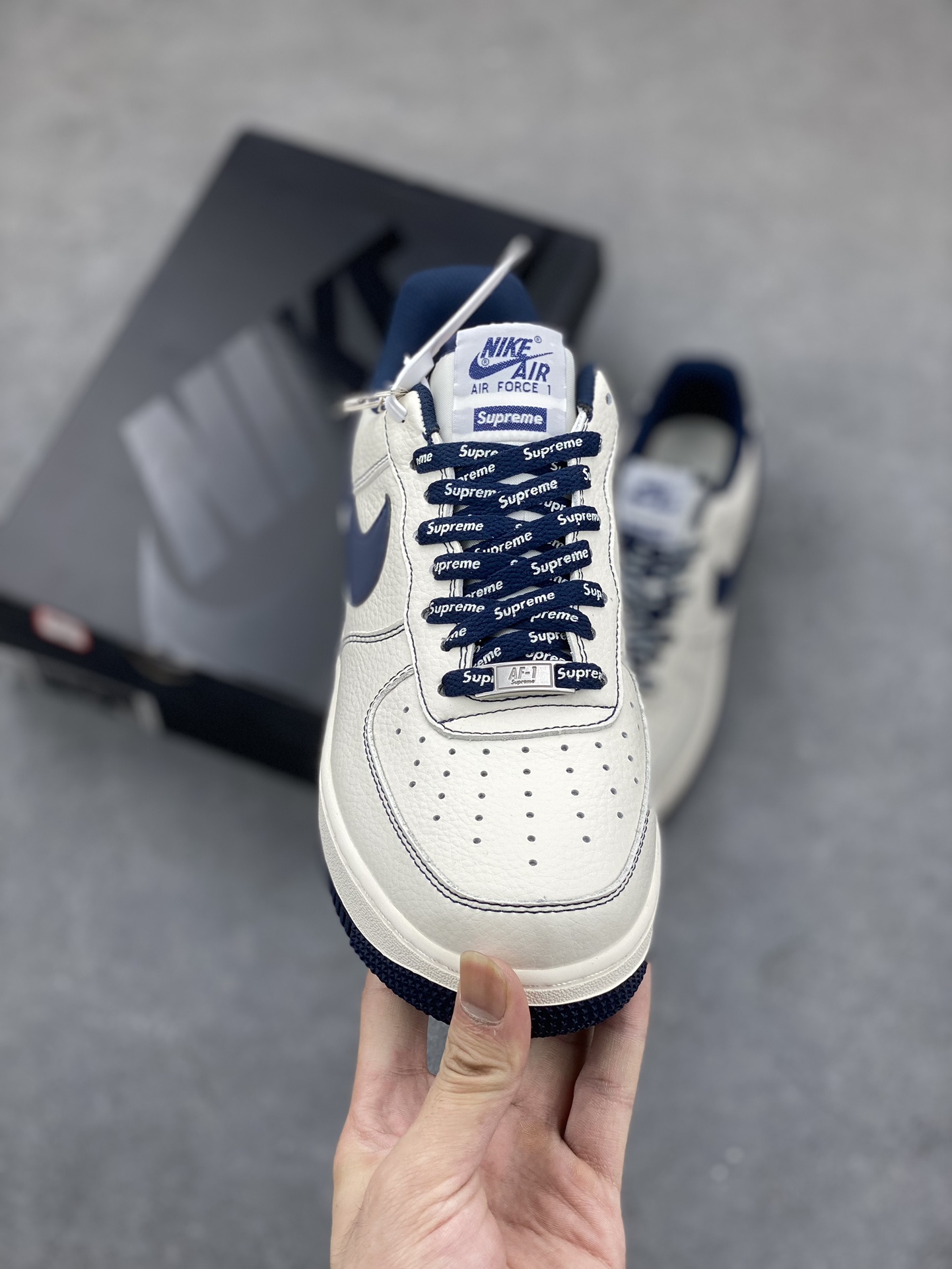 Nike Air Force 1 '07 Low 'Supreme' Deep Blue Limited Edition Sneakers 3 i1690825424 5598 1