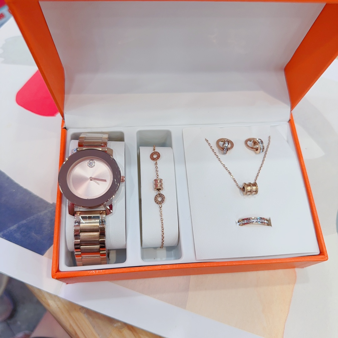 Steel Belt Watch with Stone Core: MOVADO Movantoport Classic Stone, Double-Buttoned Butterfly, Unisex, 36mm Surface - 图片 4