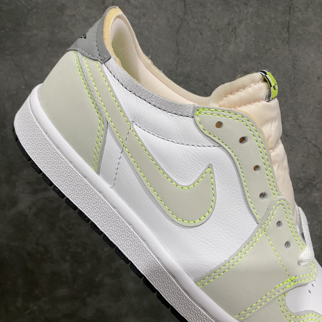 Dongguan DG version Air Jordan AJ1 low-top white green ghost green DM7837-103