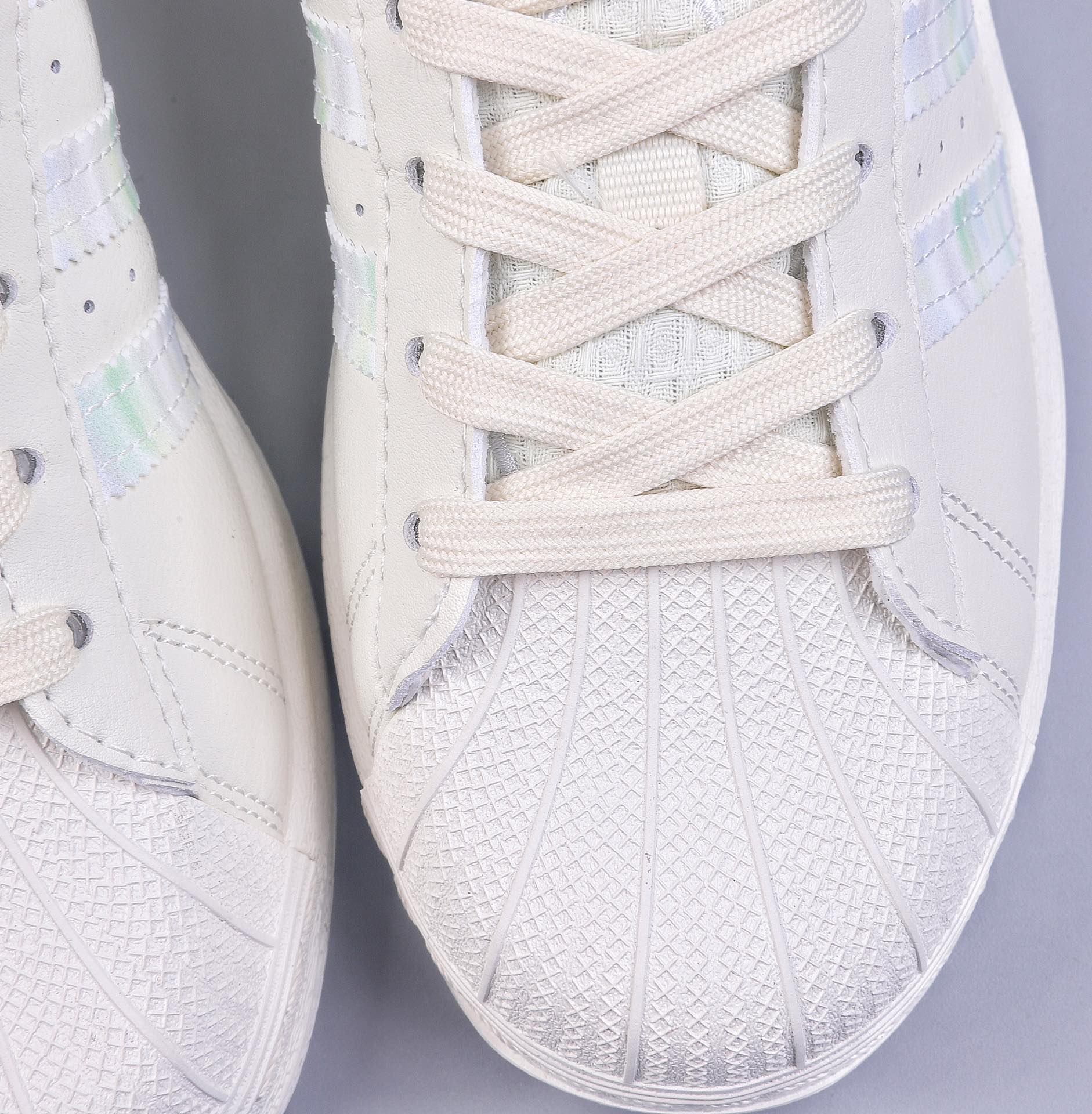 adidas clover SUPERSTAR men's and women's classic shell head sneakers white shoes HQ6668