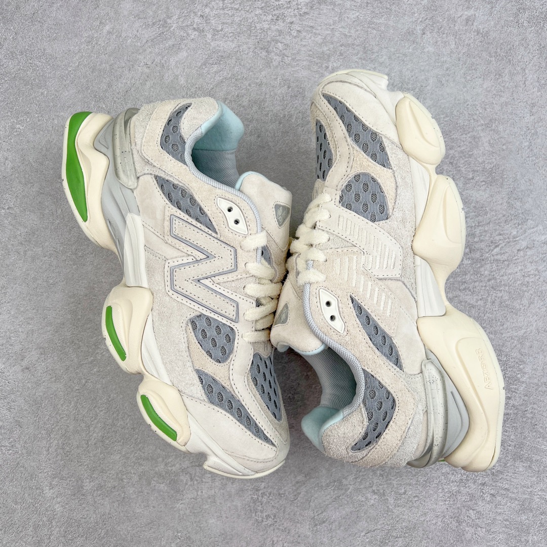 图片[3]-💰240 ＃M纯原 新百伦 Bricks & Wood x New Balance NB9060 米绿色 U9060BW1 全套原楦原纸板原厂数据开发 进口三明治网面 原装进口翻毛皮料正确绒感卡色 正确中底拉帮中底网布细节 原厂标裁 带紫光防伪 定制后跟透明水晶模块 冲裁组合 大底贴合程度胶水上色把控完美 整洁度挑战全网艺术家 多道序QC把关品质完善 匠心打造 耗时两个月开发完成 工艺极其复杂难度可想而知 新开独立私模大底 全网唯一正确六层组合大底 高端零售专供产物 Size：36 37 37.5 38 38.5 39 40 40.5 41 42 42.5 43 44 45.5 编码：by3936010-运动鞋