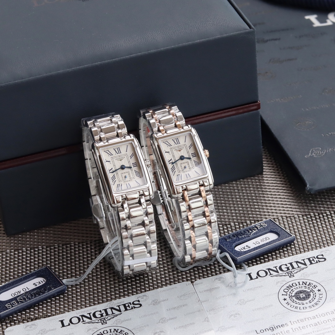 론진 돌체비타 로만 20.8x32mm 여성 쿼츠 스틸 시계 레플리카 44492