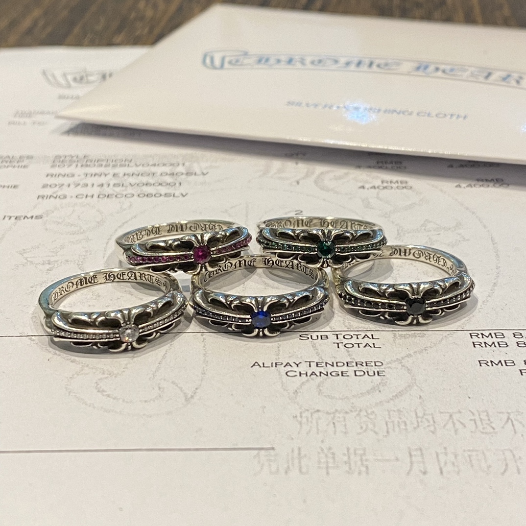 Rings, 925 silver with diamond customization