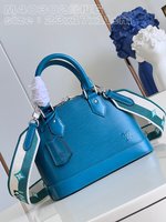 Louis Vuitton LV Alma BB Bags Handbags Green Embroidery Epi M40302