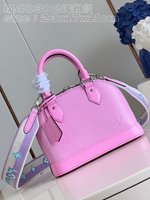 Louis Vuitton LV Alma BB Bags Handbags Light Pink Embroidery Epi M40302