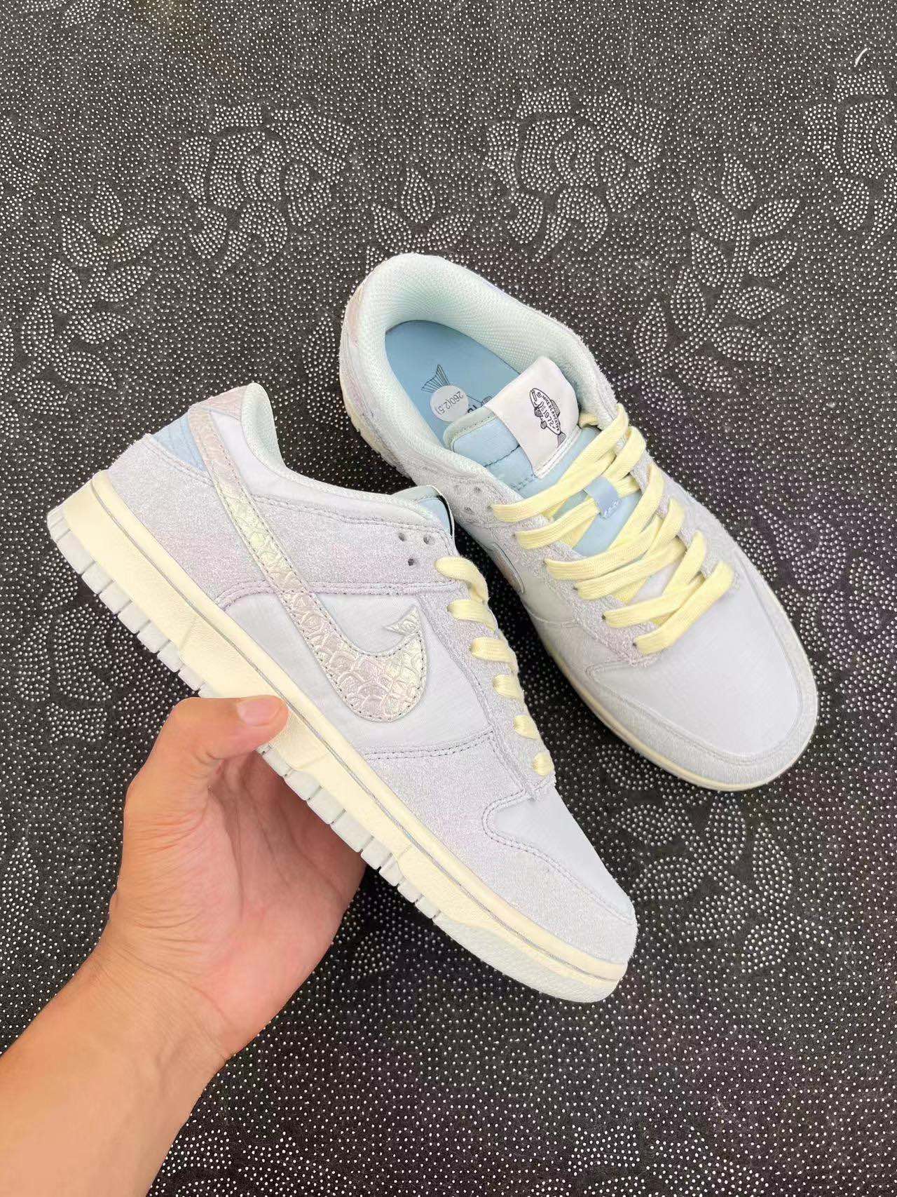 ? Nike Dunk Low钓鱼系列 ”Light Silver andOcean Bliss“ 灰黄色