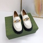 7 Star Quality Designer Replica
 Gucci Shoes Loafers Single Layer Gold Hardware Cowhide Fall/Winter Collection