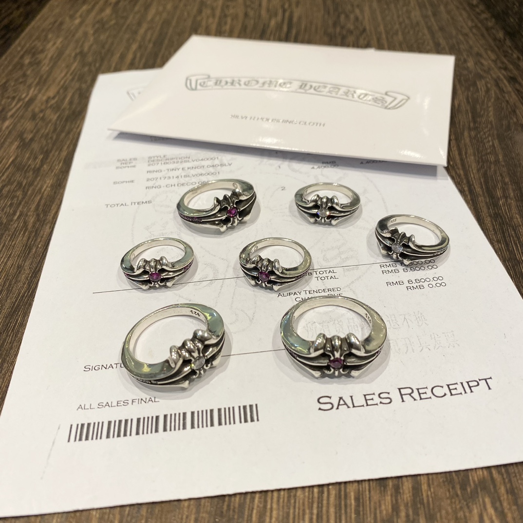 Rings, 925 silver with diamond customization