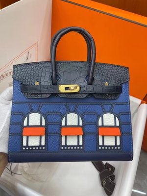 Hermes Birkin Bags Handbags Crocodile Leather Silk