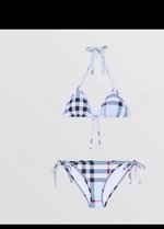Burberry Clothing Swimwear & Beachwear Tank Tops&Camis Two Piece Outfits & Matching Sets Blue Light Printing