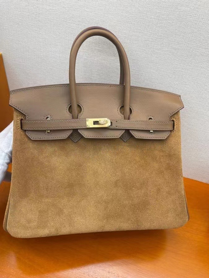 Wholesale Designer Shop
 Hermes Birkin Bags Handbags Gold Hardware Deerskin Silk