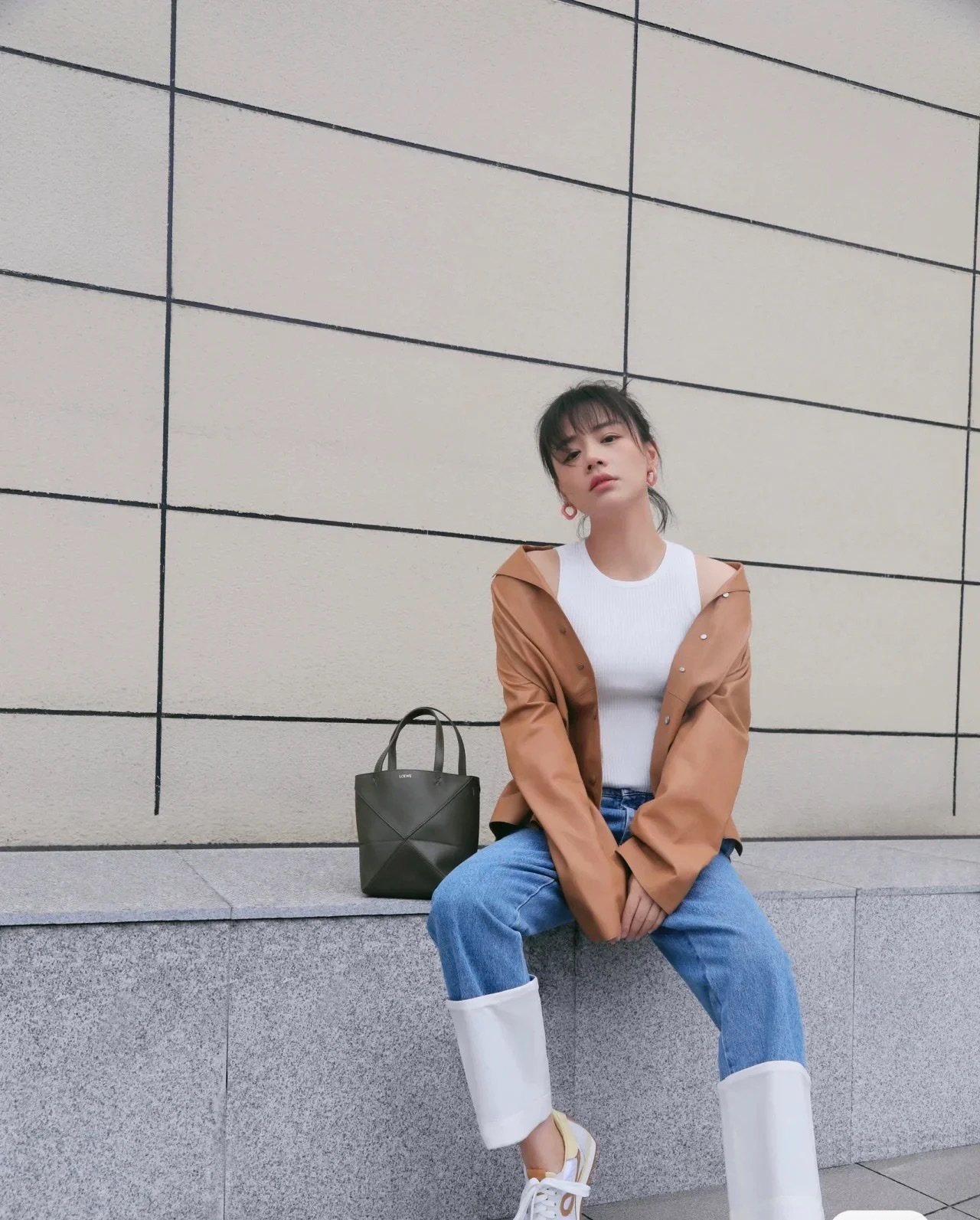 Loewe Puzzle Tote Bags Cowhide