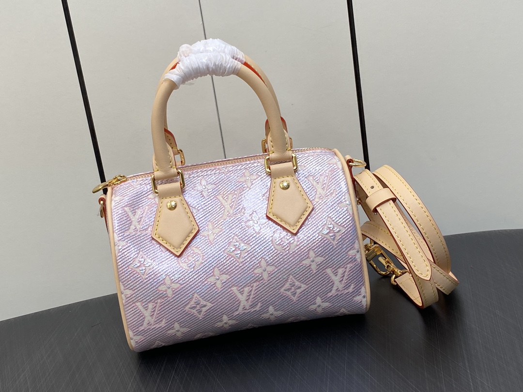 Louis Vuitton LV Speedy Bags Handbags Pink Canvas Cotton M22849