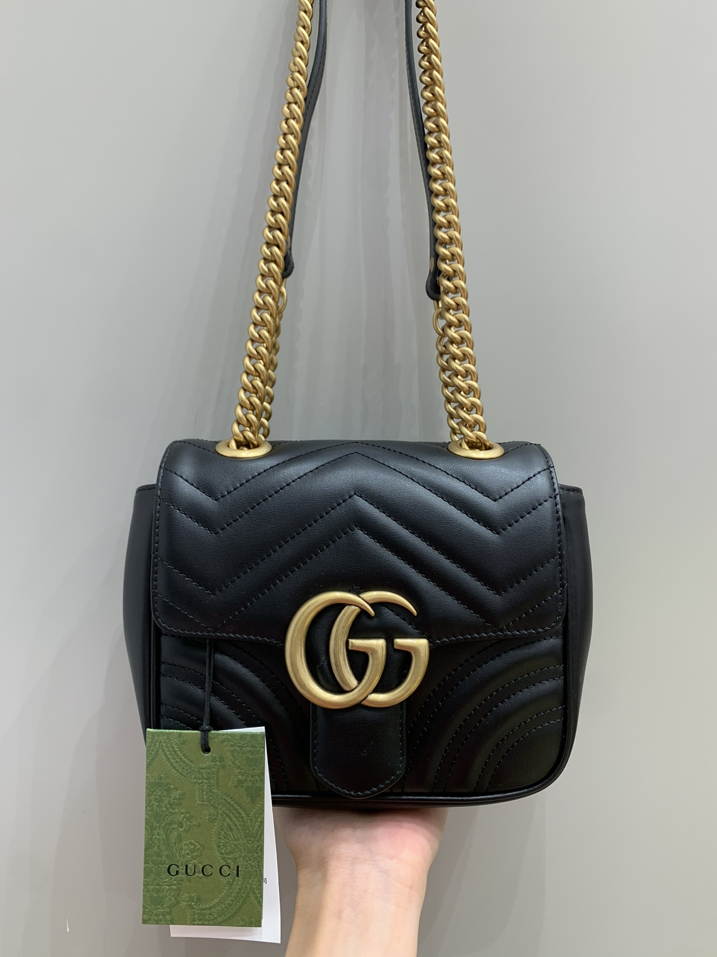 Gucci Marmont Bolsos cruzados y bandoleras Negro