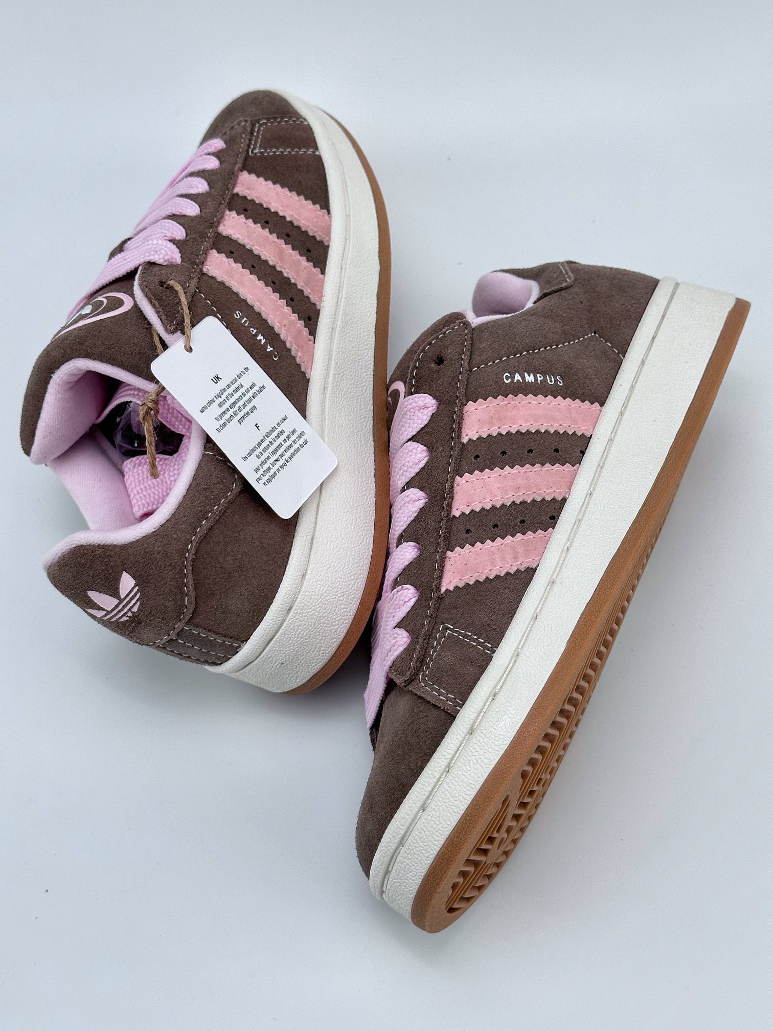 AD Campus 00s Brown and Pink Retro Trend Casual Shoes HQ4569