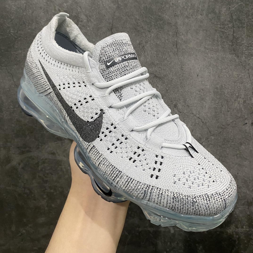 【纯原YH版】2023款 Nike Air VaporMax Flyknit 耐磨 灰黑低帮跑步鞋 DV1678-004