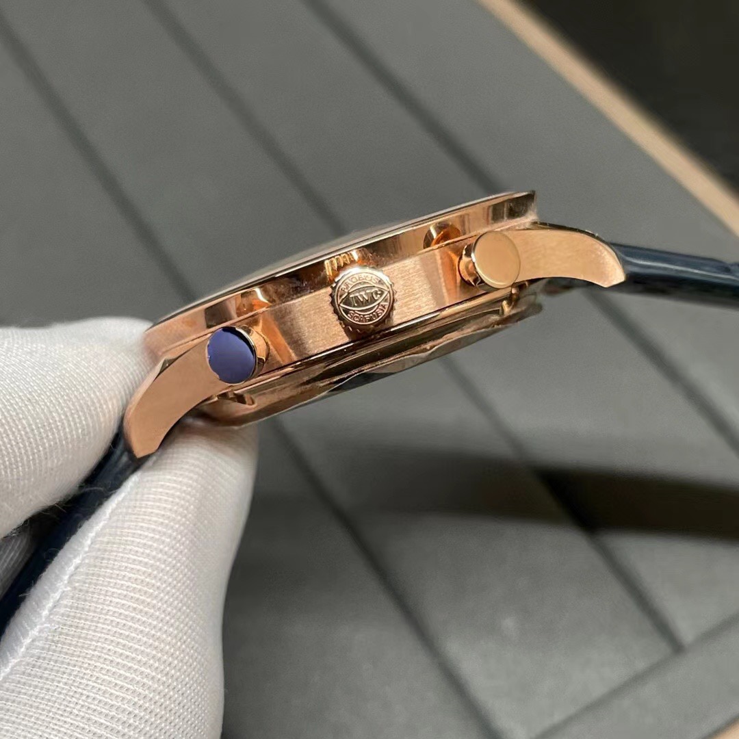 IWC 葡萄牙计时 玫瑰金透底