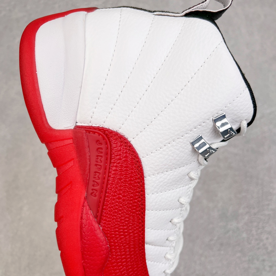 图片[6]-零售💰320 ＃JH外贸版 Air Jordan AJ12 Retro 樱桃白红 CT8013-116 原楦原纸板开发 原汁原味12代鞋型 进口头层皮料 用料绝不含糊 原盒原配 平台外单特供 极限压缩成本 最直接的单价 独家供应开发至49码 SIZE：40 40.5 41 42 42.5 43 44 44.5 45 45.5 46 47.5 48 49 编码：Xby3936020-运动鞋