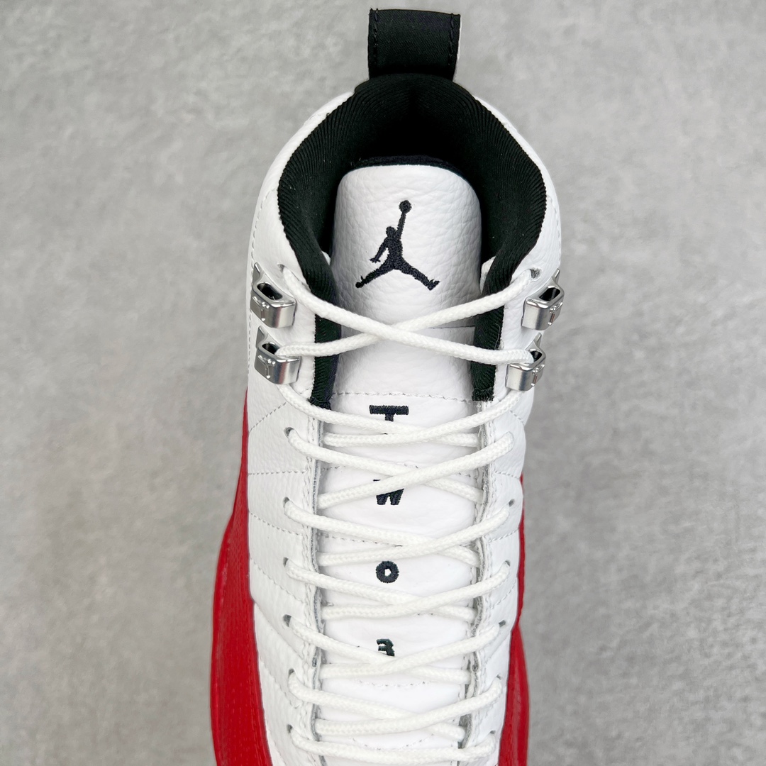 图片[5]-零售💰320 ＃JH外贸版 Air Jordan AJ12 Retro 樱桃白红 CT8013-116 原楦原纸板开发 原汁原味12代鞋型 进口头层皮料 用料绝不含糊 原盒原配 平台外单特供 极限压缩成本 最直接的单价 独家供应开发至49码 SIZE：40 40.5 41 42 42.5 43 44 44.5 45 45.5 46 47.5 48 49 编码：Xby3936020-运动鞋