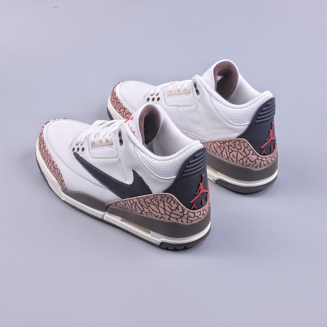 240 5A Travis Scott x Air Jordan 3 Retro 白色倒勾 136064-168