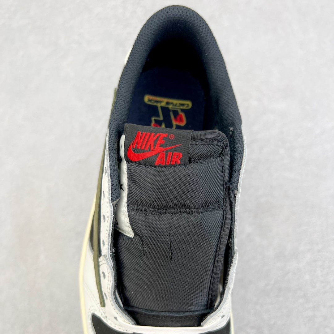 图片[5]-零售💰430 ＃PK4.0 Travis Scott x Air Jordan AJ1 Low OG SP TS联名白黑绿倒钩低帮 DZ4137-106 原盒原配 原厂拉帮工艺 针距密度一致 全新升级网板中底 原楦原纸板开发 后跟弧度收口自然不对折 极致一眼正品既视感 原厂皮料 进口玻璃冲刀皮料裁剪零毛边 承诺百分百一致原鞋 全鞋电脑针车工艺 鞋面清洁度最高QC检验标准 控制溢胶 飞翼3D高频深度立体 鞋盒、防尘纸  均采购来自原厂 SIZE：36 36.5 37.5 38 38.5 39 40 40.5 41 42 42.5 43 44 44.5 45 46 47.5 编码：by4936030-运动鞋