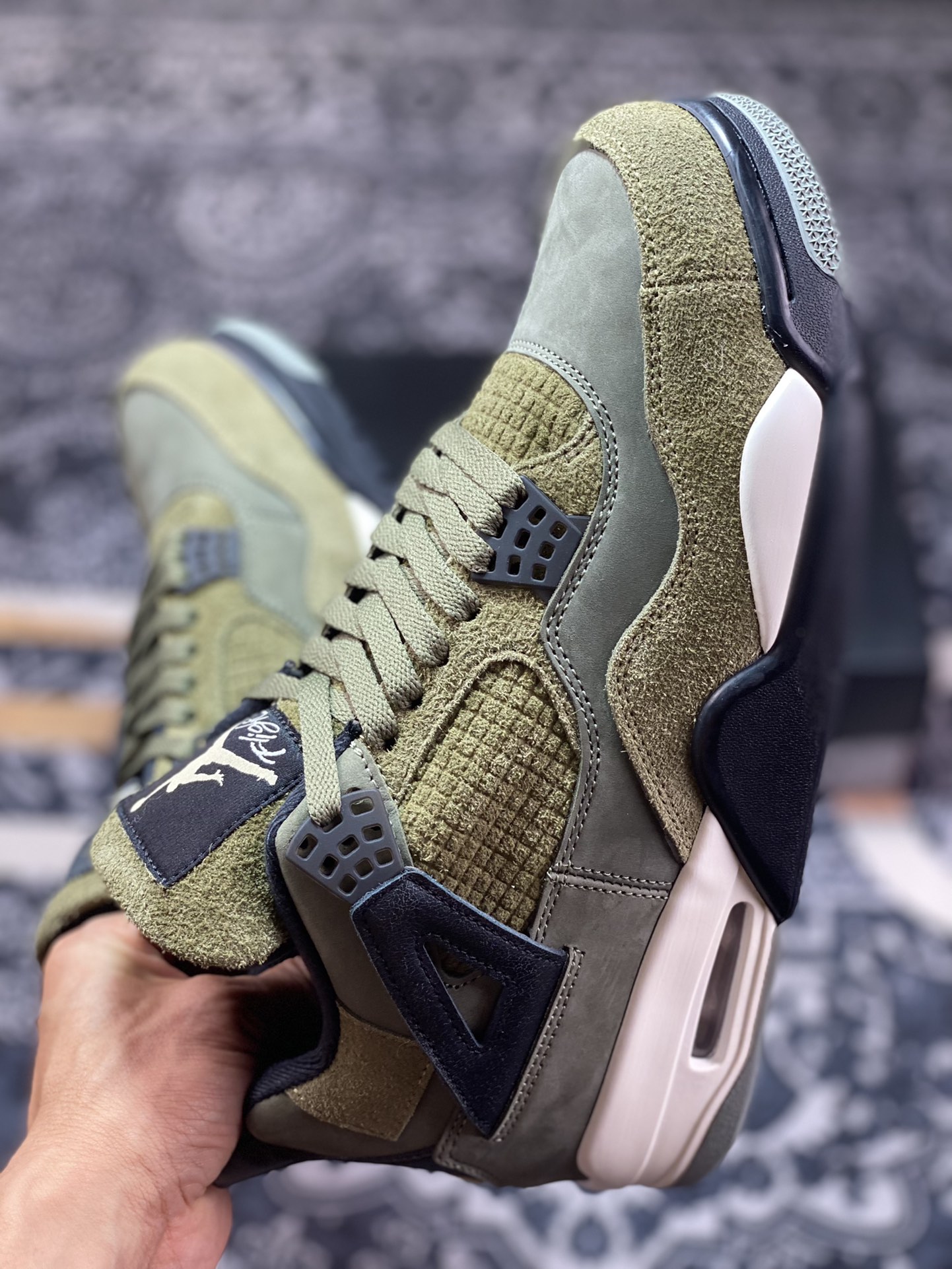 420 Air Jordan 4 Craft ”Olive Canvas“ 麂皮橄榄绿 FB9927-200