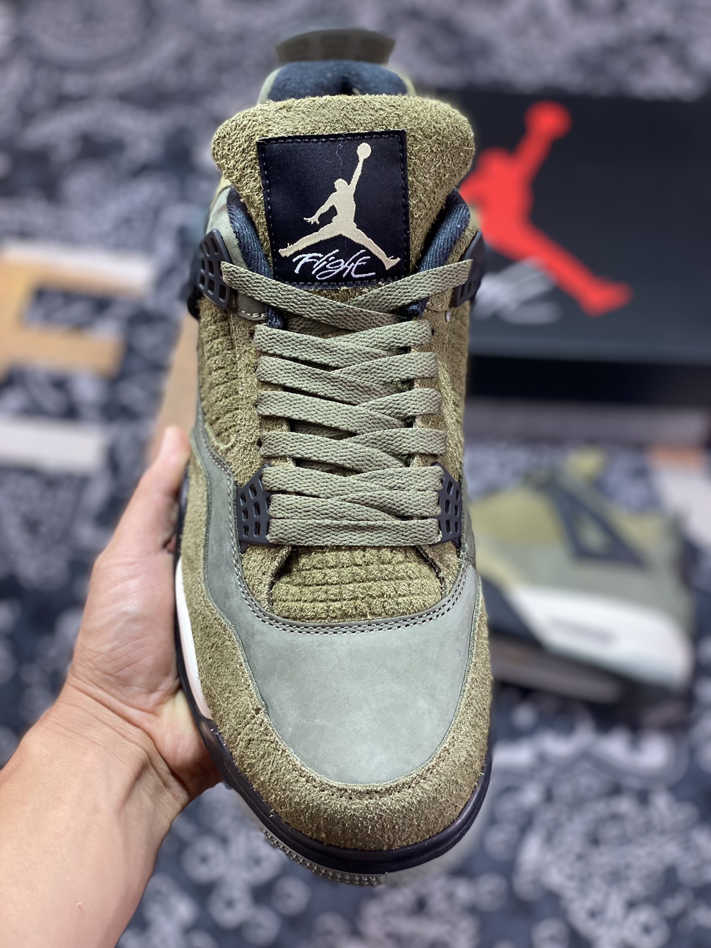 420 Air Jordan 4 Craft ”Olive Canvas“ 麂皮橄榄绿 FB9927-200