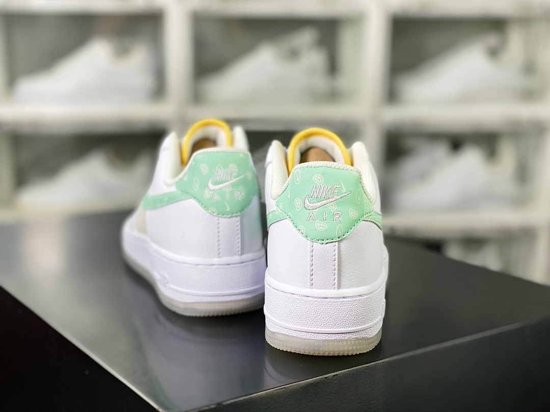 Air Force 1’07 Low GS”Pastel Paisley”空军一号板鞋“皮革白米绿腰果花”FJ7706-131