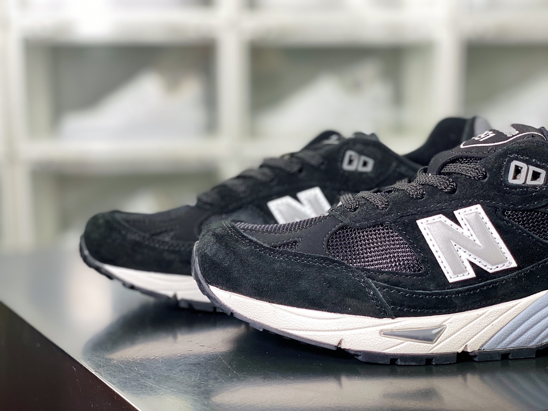 260 新百伦New Balance Made in USA M991系列美产血统跑步鞋“黑白灰银”M991EKS