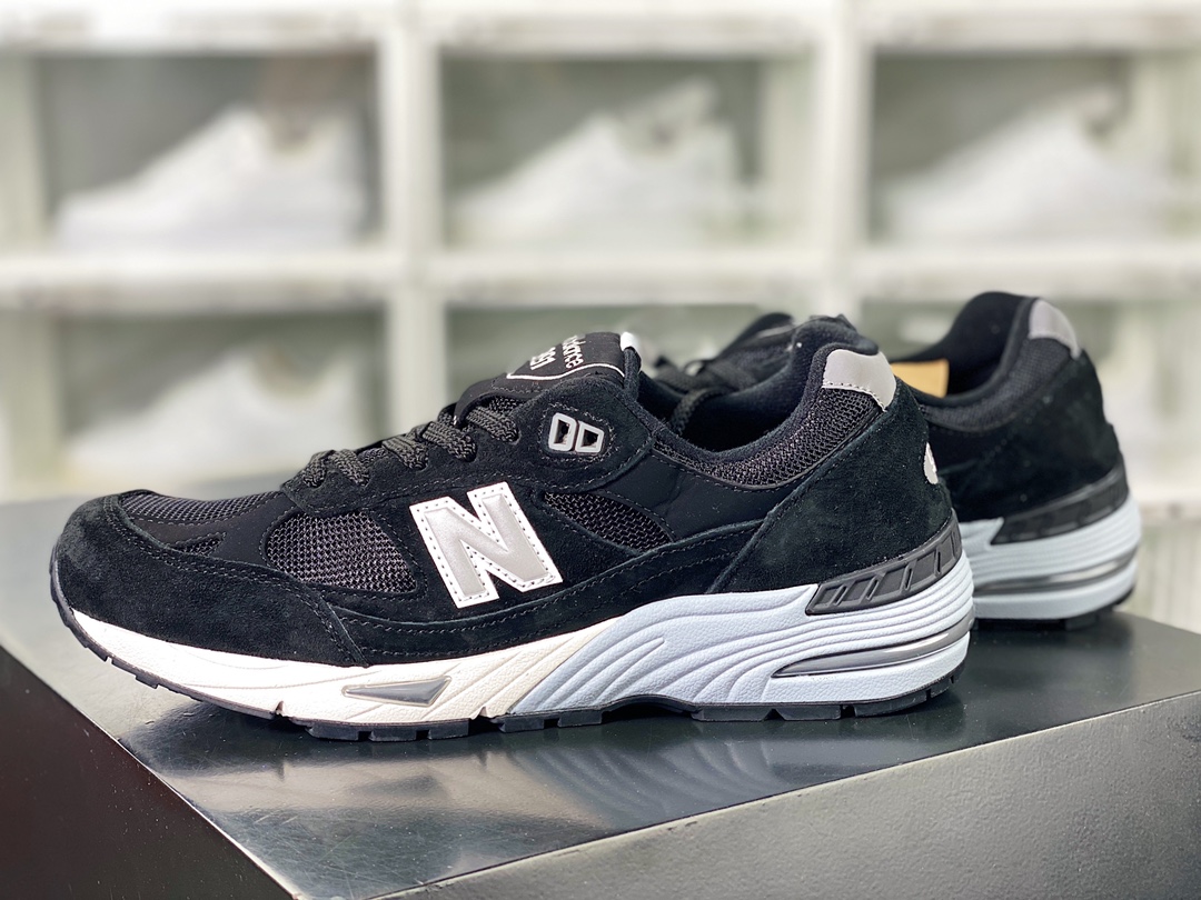 260 新百伦New Balance Made in USA M991系列美产血统跑步鞋“黑白灰银”M991EKS