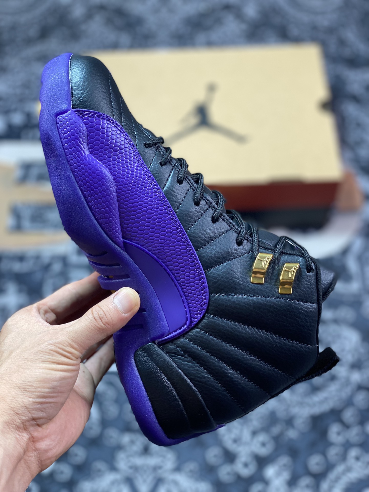 W12 platform special Air Jordan AJ12 Retro purple black CT8013-057