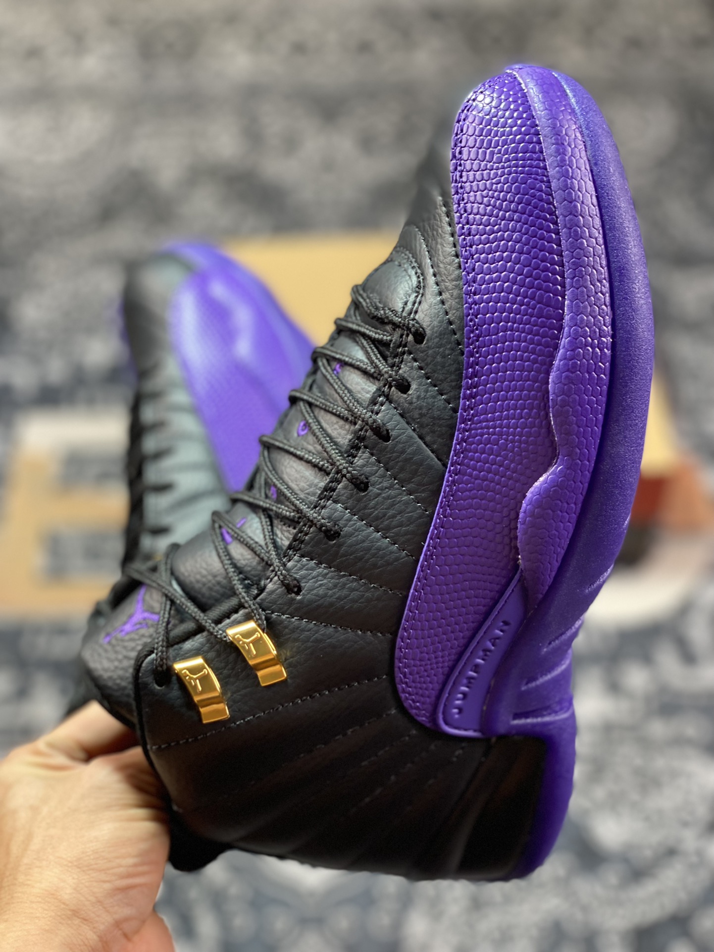 W12 platform special Air Jordan AJ12 Retro purple black CT8013-057