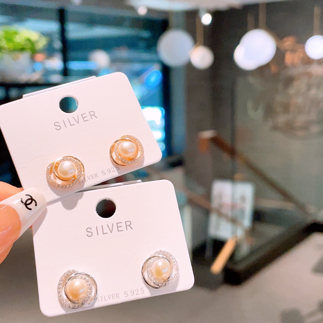 ユニークS925スターリングシルバーイヤリングシルバー 晩餐会