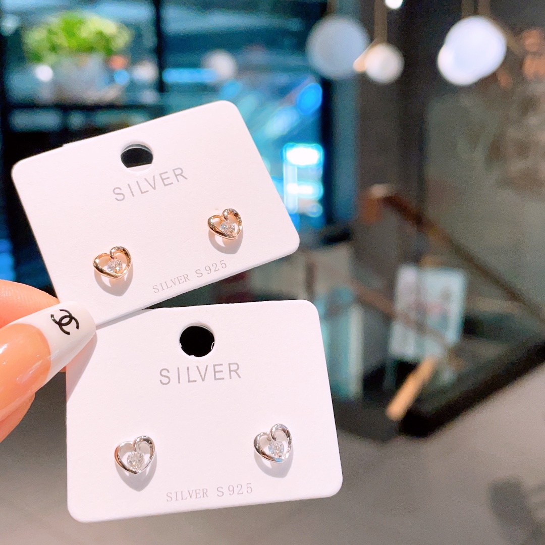 精巧純銀イヤリングゴールド 記念日