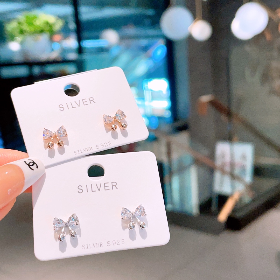 ファッションS925スターリングシルバーイヤリングシルバー ウェディング