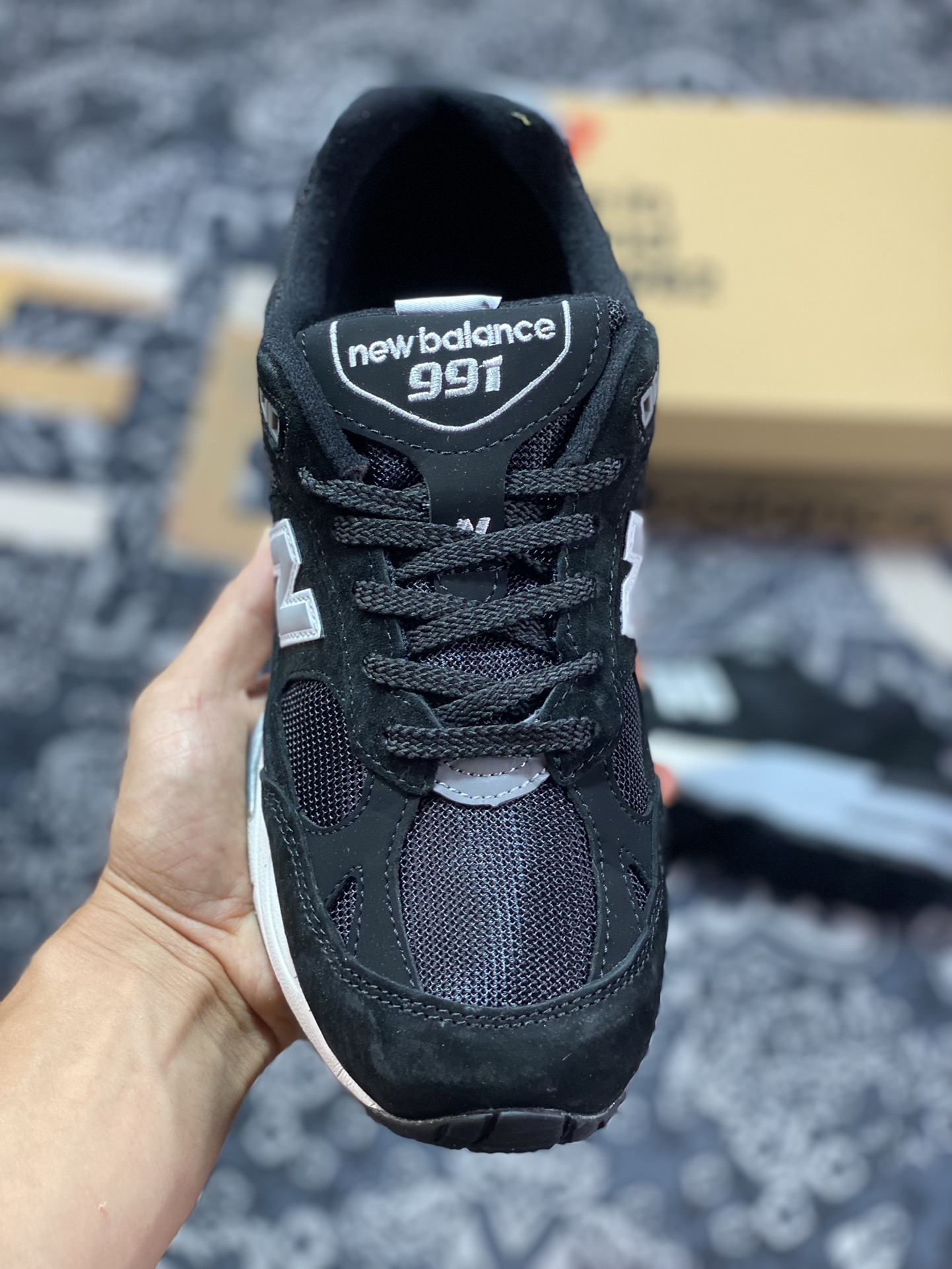 New Balance Made in USA M991 series American-made classic versatile dad casual sports running shoes ”black, white, gray and silver” M991EKS