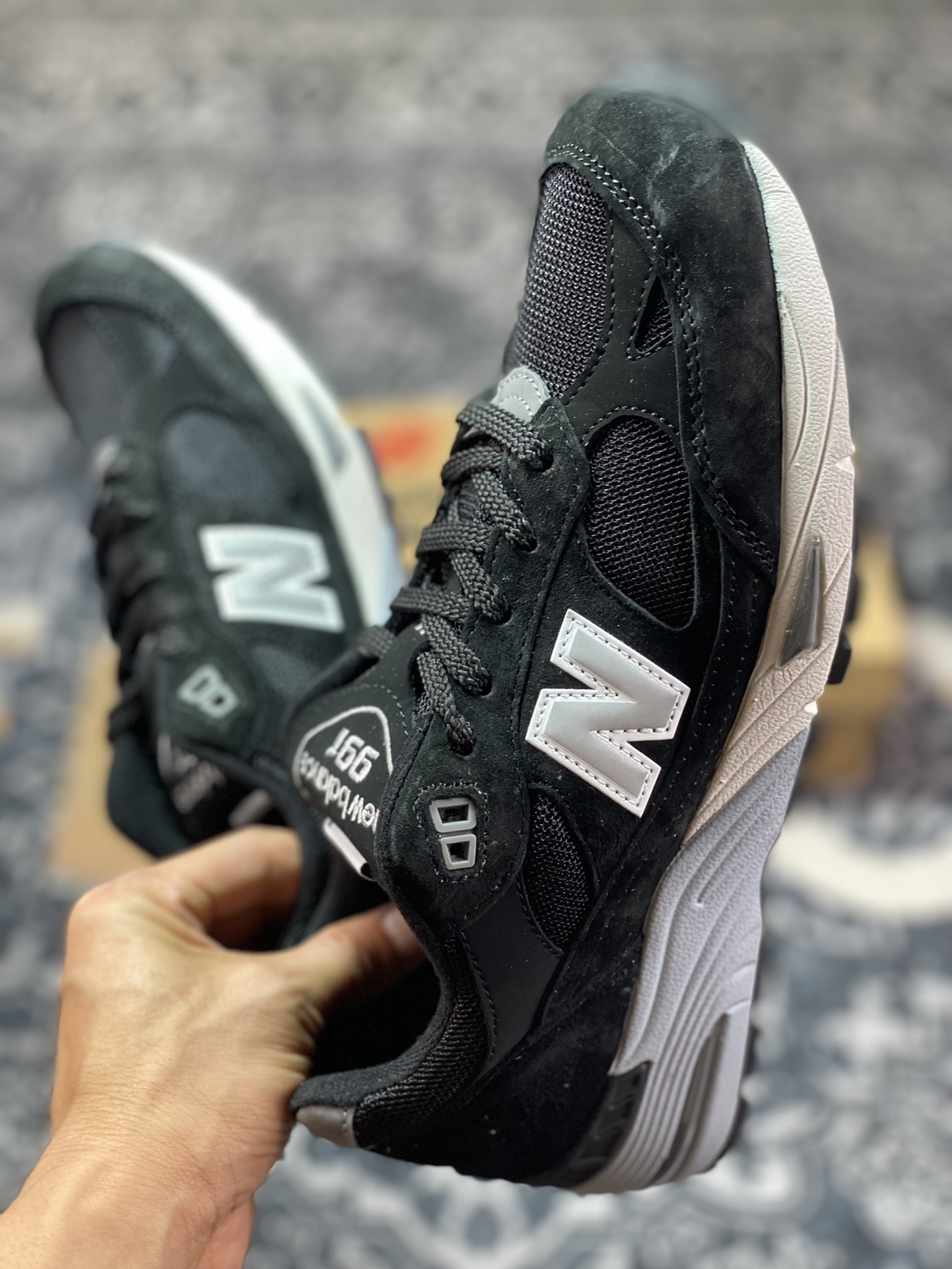 New Balance Made in USA M991 series American-made classic versatile dad casual sports running shoes ”black, white, gray and silver” M991EKS