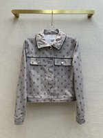 Hermes Clothing Coats & Jackets Grey Printing Denim Fall Collection