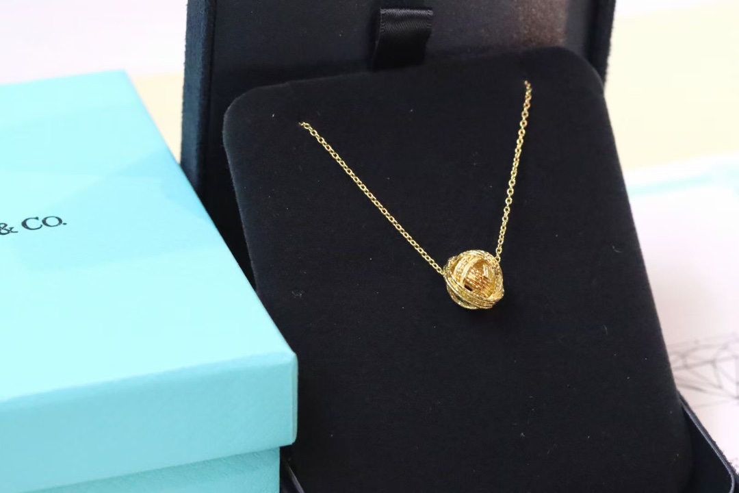 Tiffany & Co. Tiffany&Co. 金毛线球 锁骨项链 925银