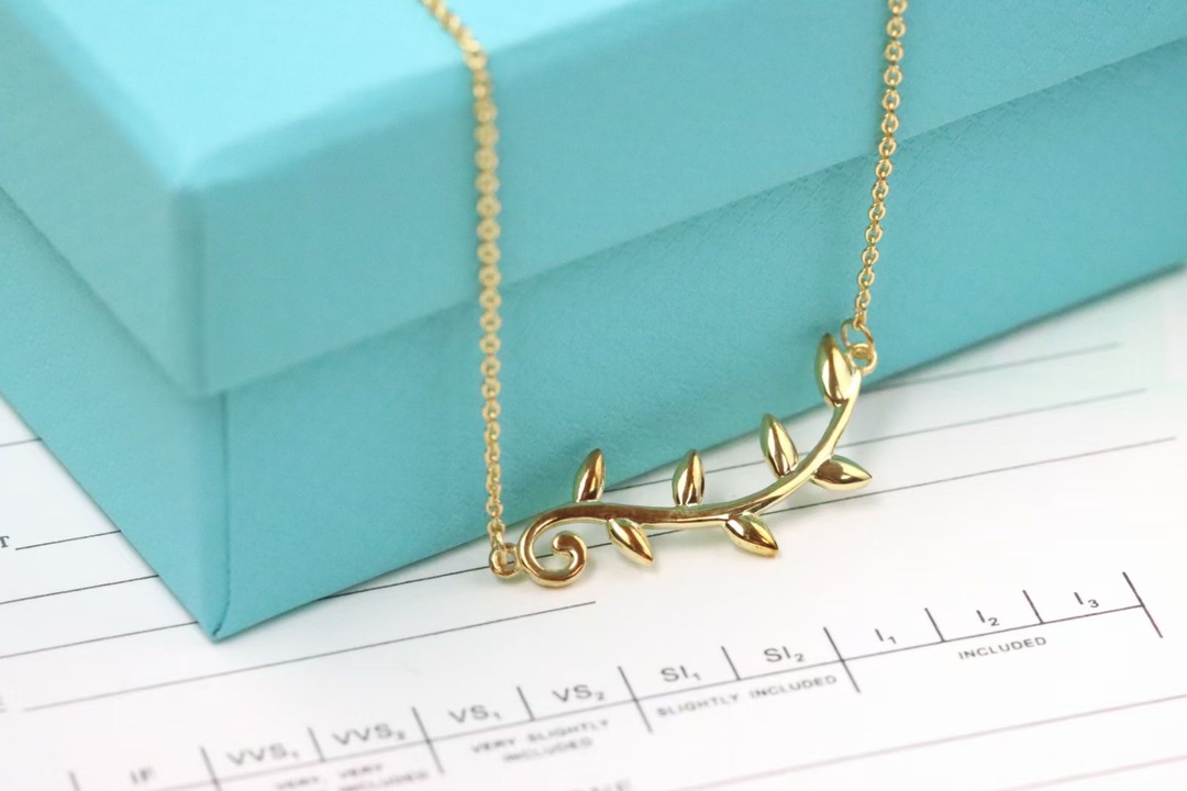 Tiffany & Co. Tiffany&Co. 藤蔓树叶 锁骨项链 925银